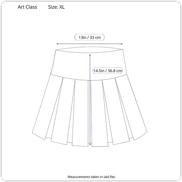 Art Class Junior Girls Black Skater Skirt Skort With Built-In Short Size XL - Picture 5 of 10